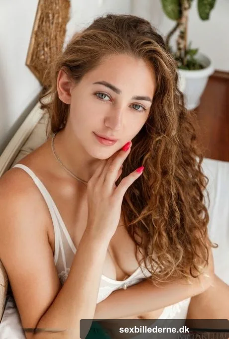 Beautiful teen Rene Soleil takes off her lingerie to pose nude