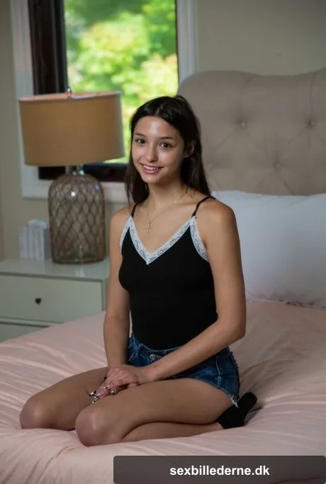 Lovely brunette teen Layla Jenner enjoys hardcore sex with a muscular guy